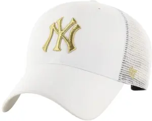 Кепка 47 Brand NEW YORK YANKEES BRANSON MESH METALLIC біло-золота B-BRMTL17CTP-WH