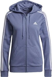 Толстовка женская Adidas W 3S FT FZ HD синяя H07838