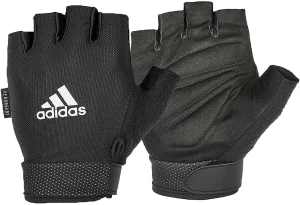 Перчатки для тренинга Adidas ESSENTIAL ADJUSTABLE GLOVES черные L ADGB-12425