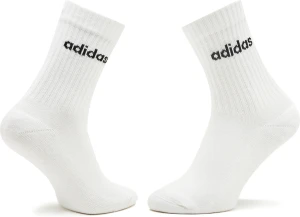 Шкарпетки Adidas LINEAR CREW CUSHIONED 3P білі (3 пари) HT3455