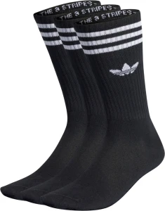 Шкарпетки Adidas SOLID CREW 3P чорні (3 пари) IL5015