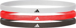 Пов'язки на голову Adidas HAIRBANDS 3PK біла, червона, чорна (3 штуки) ADAC-16200-NL