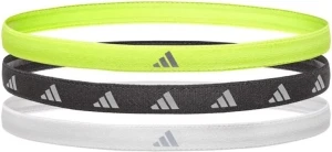 Пов'язки на голову Adidas HAIRBANDS 3PK лаймова, чорна, біла (3 штуки) ADAC-16197