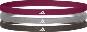 Повязки на голову Adidas HAIRBANDS 3PK фиолетовая, серая, черная (3 штуки) ADAC-16201-NL