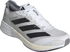 Кроссовки беговые женские Adidas ADIZERO ADIOS 7 бело-серо-черные GX6648