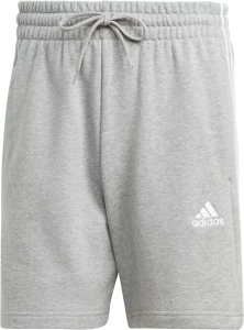Шорти Adidas ESSENTIALS FRENCH TERRY 3-STRIPES SHORTS сірі IC9437