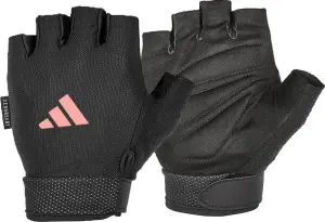 Рукавички для тренінгу Adidas ESSENTIAL ADJUSTABLE GLOVES чорно-світло-рожеві M ADGB-12444-NL