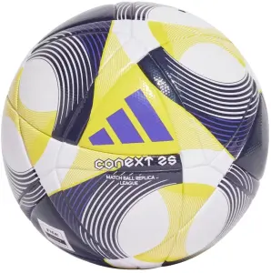 Футбольний м'яч Adidas CONEXT 25 LEAGUE біло-жовто-фіолетовий Розмір 4 JH1272