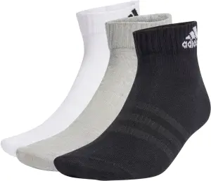 Шкарпетки Adidas THIN AND LIGHT ANKLE 3P білі, сірі, чорні (3 пари) IC1283