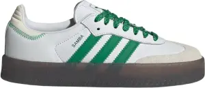 Кроссовки женские Adidas SAMBAE бело-зеленые IE9105