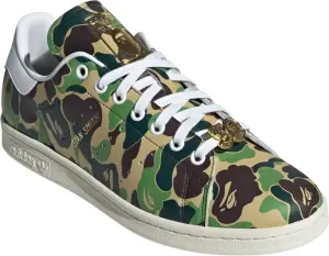 Кеди Adidas STAN SMITH X BAPE бежево-коричнево-зелений камуфляж IG8949