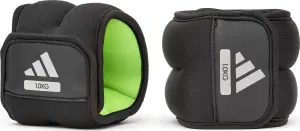 Обважнювачі для щиколотки/зап'ястя Adidas ANKLE/WRIST WEIGHTS чорно-салатові (2 х 1.0 кг) ADWT-12321-NL