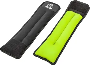 Обважнювачі для щиколотки/зап'ястя Adidas ANKLE/WRIST WEIGHTS чорно-салатові (2 х 1.0 кг) ADWT-12321-NL