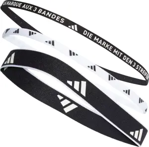 Пов'язки на голову Adidas MULTIPLE WIDTH TRAINING HEADBANDS 3PK чорні, біла (3 штуки) IA3031