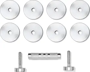 Гантель набірна Adidas ADJUSTABLE CHROME DUMBBELL срібна (5,0 кг) ADWT-11400