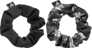 Резинки для волосся жіночі Adidas HAIR SCRUNCHIES 2PK чорна, чорно-біла (2 штуки) ADAC-16500