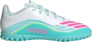 Сороконіжки (шиповки) дитячі Adidas F50 MESSI CLUB TF біло-бірюзово-рожеві JQ0949