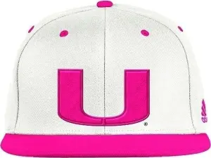Кепка Adidas MIAMI HURRICANES FITTED WOOL біло-рожева GS4745