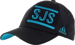 Кепка Adidas SAN JOSE SHARKS STRCTRD TM FLEX чорно-блакитна HN2255