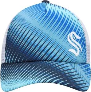 Кепка Adidas SEATTLE KRAKEN FOAM TRUCKER голубо-темно-сине-белая HH2187