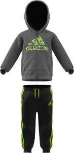 Спортивний костюм дитячий Adidas SPORTSWEAR сіро-чорно-салатовий GK1652
