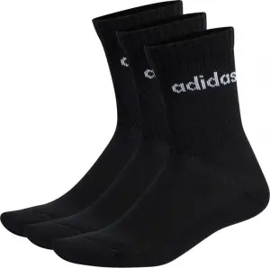 Шкарпетки Adidas LINEAR CREW CUSHIONED 3P чорні (3 пари) IC1301