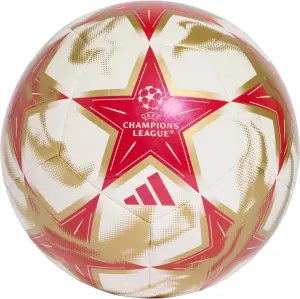 Футбольний м'яч Adidas UCL CLUB кремово-червоно-золотий Розмір 5 KE9764