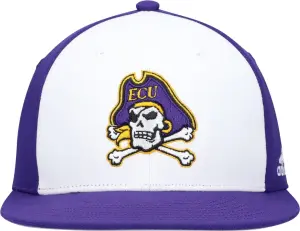 Кепка Adidas EAST CAROLINA PIRATES FITTED WOOL фіолетово-біла GN9735