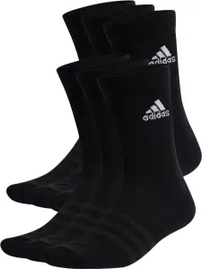 Шкарпетки Adidas CUSHIONED SPORTSWEAR CREW чорні (6 пар) IC1316