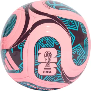 Футбольний м'яч Adidas FIFA WORLD CUP 26 TRIONDA CLUB світло-рожево-чорно-блакитний Розмір 4 JD8029