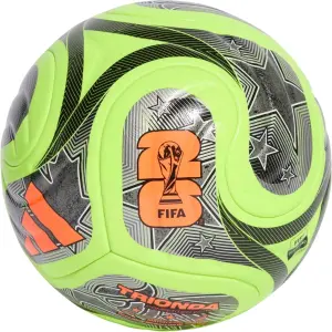 Футбольний м'яч Adidas FIFA WORLD CUP 26 TRIONDA COMPETITION WINTER лаймово-оранжево-срібний Розмір 4 JV6223
