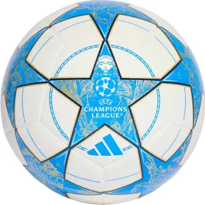 Футбольний м'яч Adidas UCL TRAINING 25/26 LEAGUE STAGE біло-блакитно-золотий Розмір 4 JP1534