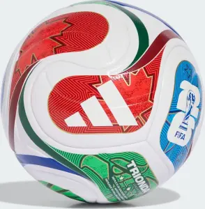 Футбольний м'яч Adidas FIFA WORLD CUP 26 TRIONDA LEAGUE JUNIOR 290G біло-червоно-зелено-синій Розмір 4 JD8168