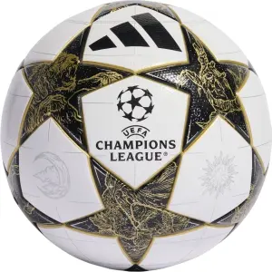 Футбольний м'яч Adidas UCL LEAGUE 25/26 LEAGUE STAGE біло-чорно-золотий Розмір 4 JZ9995