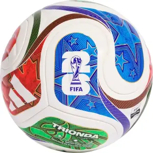 Футбольний м'яч Adidas FIFA WORLD CUP 26 TRIONDA COMPETITION біло-червоно-зелено-синій Розмір 5 JD8031