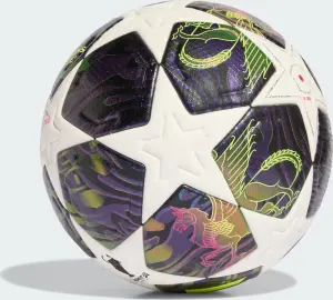 Футбольный мяч Adidas UEFA CHAMPIONS LEAGUE FINAL PRO бело-фиолетово-лаймовый Размер 5 JX9077