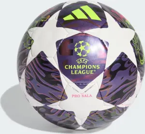 Футзальний м'яч Adidas UEFA CHAMPIONS LEAGUE FINAL PRO SALA біло-фіолетово-лаймовий Розмір 4 JX9102