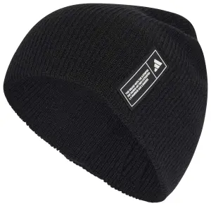 Шапка Adidas ESSENTIALS LABEL BEANIE чорно-біла KG9583