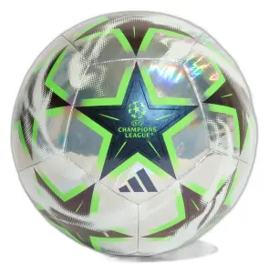 М’яч футбольний дитячий Adidas UEFA CHAMPIONS LEAGUE 26/27 TRAINING FOIL сріблясто-чорний Розмір 4 KE9774