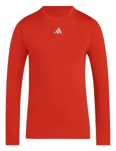 Компрессионная футболка с длинным рукавом Adidas TECHFIT красная KB0340