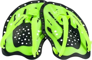 Лопатки для плавання Aqua Speed SWIM PADDLE салатово-чорні 148-38