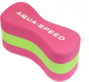 Колобашка для плавання дитяча Aqua Speed JUNIOR 3 LAYERS PULLBUOY рожево-салатова 149-03