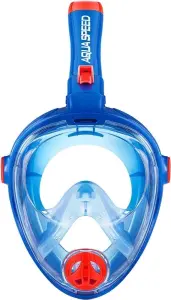 Маска для плавання повнолицьова дитяча Aqua Speed SPECTRA 2.0 KID синьо-помаранчева 248-01