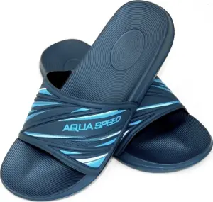 Шльопанці Aqua Speed IDAHO темно-синьо-блакитні 514-10