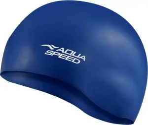 Шапочка для плавания Aqua Speed MONO темно-синяя 111-10