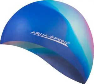Шапочка для плавання Aqua Speed BUNT синьо-блакитно-рожева 113-40