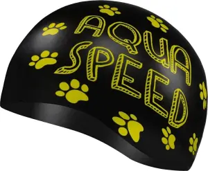 Шапочка для плавання дитяча Aqua Speed KIDDIE CAT чорно-жовта 142-07