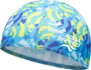 Шапочка для плавання дитяча Aqua Speed BABY CAP PRINT блакитно-синьо-жовта 756-02