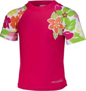 Футболка для плавання дитяча Aqua Speed ​​T-SHIRT FLOWER рожево-біла 374