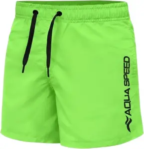 Шорты пляжные детские Aqua Speed OWEN JUNIOR салатово-черные 750-11